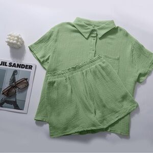 Green Women's Two-Piece Set